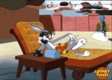 bugs bunny scarface on phone relax