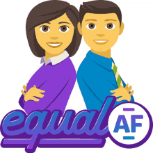 equal af woman power joypixels equality gender equality
