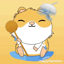 Happy Hamsters Shower GIF - Happy Hamsters Shower Showering GIFs