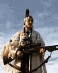 Native American Gun GIF - Native American Gun Warrior GIFs
