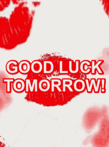 Good Luck Good Luck Tomorrow GIF - Good Luck Good Luck Tomorrow Thinking About You GIFs