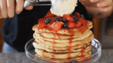 Pancakes A La Mode GIF - Pancakes Fruit Icecream GIFs