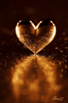 heart love gold glitter sparkle