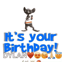 happy birthday dylan birthday dance rat