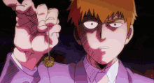 Hypnosis Punch Look At This Fiveyen Coin GIF - Hypnosis Punch Look At This Fiveyen Coin Reigen Arataka GIFs
