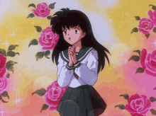 Kagome Sailor Moon GIF - Kagome Sailor Moon Rose GIFs