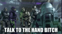 Why Halo GIF - Why Halo Talk To The Hand Bitch GIFs