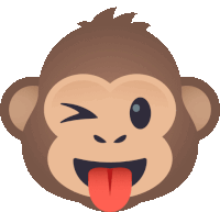 Stuck Out Tongue And Winking Monkey Joypixels Sticker - Stuck Out Tongue And Winking Monkey Monkey Joypixels Stickers