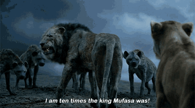 The Lion King Scar Gif The Lion King Scar I Am Ten Times The King Mufasa Was Discover Share Gifs