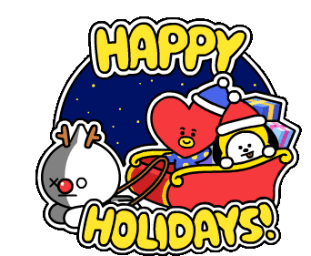 Kawaii Anime Sticker Kawaii Anime Happy Holidays - & Comparte