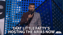 That Little Fattys Hosting The Arias Now Guy Sebastian GIF - That Little Fattys Hosting The Arias Now Hosting Host GIFs