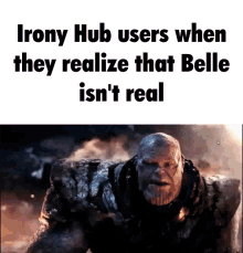 Irony Irony Hub GIF - Irony Irony Hub Thanos GIFs