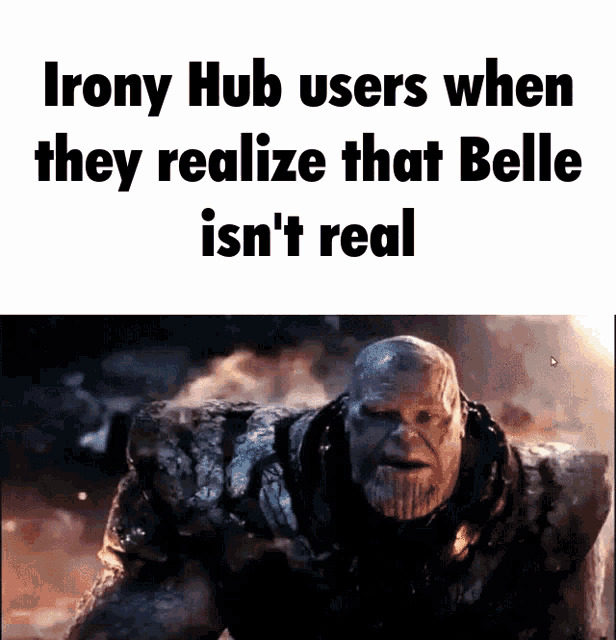 Irony Irony Hub GIF - Irony Irony Hub Thanos GIFs