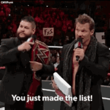 You Just Made The List Chris Jericho GIF - You Just Made The List Chris Jericho The List GIFs
