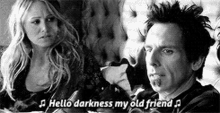 Ben Stiller Hello Darkness My Old Friend GIF - Ben Stiller Hello Darkness My Old Friend Hello Darkness GIFs