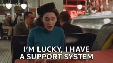 Im Lucky I Have A Support System GIF - Im Lucky I Have A Support System Back Up GIFs
