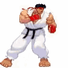 ryu street fighter attack fight ready to fight