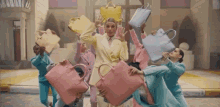 Surrounded By Handbags Spin GIF - Surrounded By Handbags Spin Turn GIFs