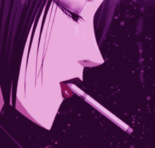 nana anime smoking aesthetic purple