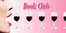 Book Club Wine GIF - Book Club Wine Air Quotes GIFs