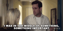 I Was In The Middle Of Something Something Important Peter GIF - I Was In The Middle Of Something Something Important Peter Oliver Jackson Cohen GIFs