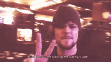 Peace Glad You Came Playing In The Background GIF - Peace Glad You Came Playing In The Background GIFs