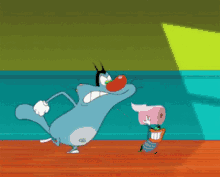 Give Me Toilet Paper Oggy And The Cockroaches GIF - Give Me Toilet Paper Oggy And The Cockroaches Chase GIFs