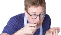 Eating Tyler Oakley Sticker - Eating Tyler Oakley Tasting Stickers