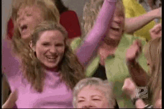 Oprah Audience GIF - Oprah Audience Cheering - Discover & Share GIFs