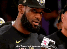 Lebron James And I Want My Damn Respect Too GIF - Lebron James And I Want My Damn Respect Too Los Angeles Lakers GIFs