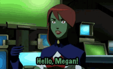 Miss Martian Hello Megan GIF - Miss Martian Hello Megan GIFs