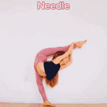 Needle Cheer GIF - Needle Cheer Flexible Flexibility GIFs