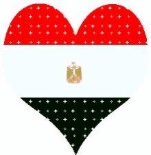 %D9%85%D8%B5%D8%B1 red white black emblem red white black heart beating glittery heart