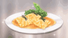 ravioli pasta food anime