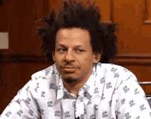 eric andre raise eyebrows make face got you always i get it