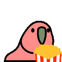 Party Parrot Sticker - Party Parrot Popcorn Stickers