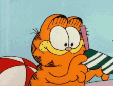 Garfield Sunglasses GIF - Garfield Sunglasses Summer Time GIFs