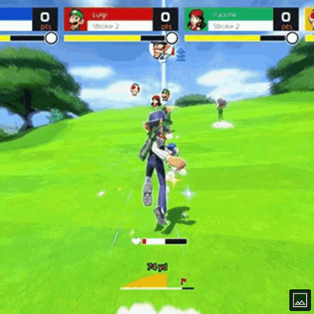 Waluigi Spinning GIF - Waluigi Spinning Mario Golf GIFs