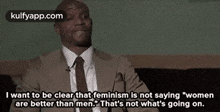 I Want To Be Clear That Feminism Is Not Saying "Womenare Better Than Men. That'S Not What'S Going On..Gif GIF - I Want To Be Clear That Feminism Is Not Saying "Womenare Better Than Men. That'S Not What'S Going On. I Love-this-man-so-much Terry Crews GIFs