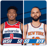Washington Wizards (50) Vs. New York Knicks (59) Half-time Break GIF - Nba Basketball Nba 2021 GIFs