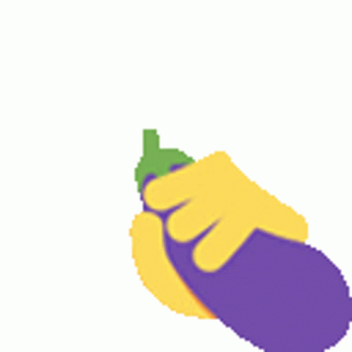 Aubergine Eggplant Toss Off Sticker - Aubergine Eggplant Toss Off - Discove...