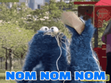 Nom Nom Cookie Monster GIF - Nom Nom Cookie Monster Munching GIFs