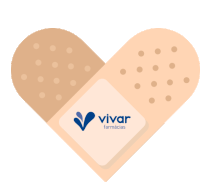 Vivarfarmacias Heart Sticker - Vivarfarmacias Heart Bandage Stickers