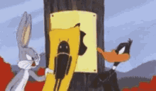 aaaa android or apple i phone or samsung bugs bunny and daffy duck