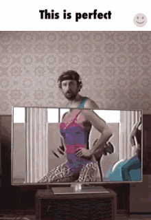 This Is Perfect GIF - Exercise Tv Joke GIFs