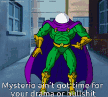 Mysterio Aint Got Time For That GIF - Mysterio Aint Got Time For That Drama GIFs