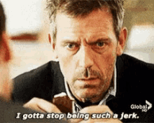 House Stop Being A Jerk GIF - House Stop Being A Jerk Hugh Laurie GIFs