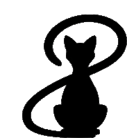 Cat Shadowcat Sticker - Cat Shadowcat Silhouette Stickers
