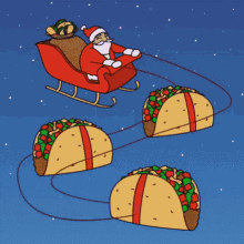 Christmas Taco GIF - Christmas Taco Santa GIFs