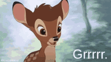 Bambi Deer GIF - Bambi Deer Grrr GIFs